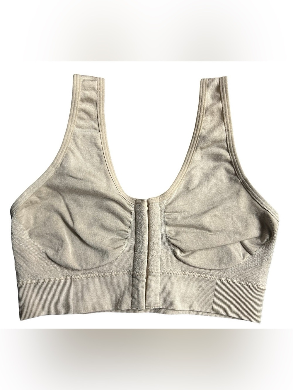 Wacoal Be Cool Recovery Front Closure Bra Sand size 32 #835475
